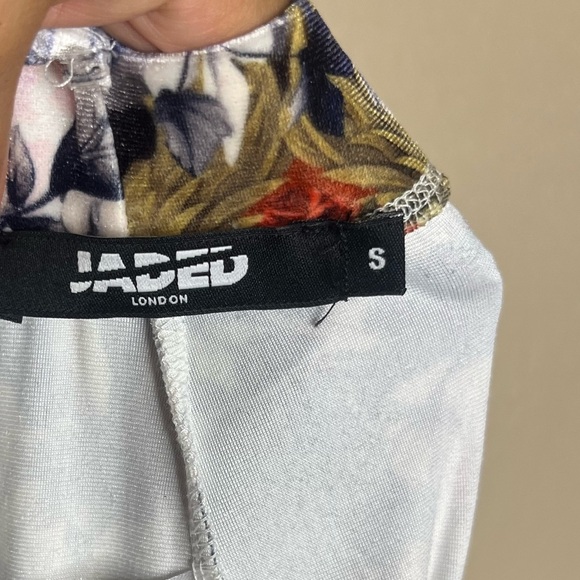 JADED LONDON velvet flared trousers with cherub, cloud graphic size S - Picture 2 of 5